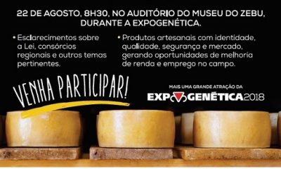 ExpoGenética 2018: Seminário sobre legislação de produtos artesanais reunirá prefeitos mineiros