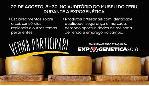 ExpoGenética 2018: Seminário sobre legislação de produtos artesanais reunirá prefeitos mineiros