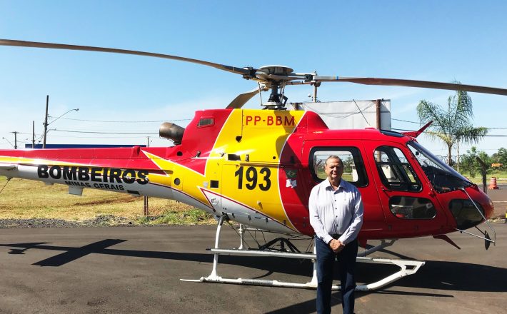 Aciu participa de inauguração da base da 4ª Cia Especial de Operações Aéreas de Uberaba e recebe diploma por sua atuação